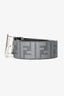 Fendi Grey/Black Reversible FF Zucca Print and FF Buckle College Men's Belt