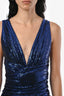 Alexandre Vautier Blue Sequin Mini Dress Size 38