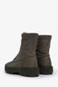 Hermès Khaki Nylon "Fresh" Ankle Boots Size 40
