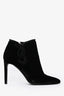 Stuart Weitzman Black Velvet Booties Size 8.5