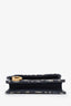Christian Dior 2022 Navy Oblique Saddle Bloom Flap Card Holder