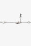 Christian Dior Silver Tone Logo Charm Beaded Necklace