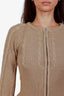 SNDYS Brown 'Cici' Cable Knit Zip Sweater
