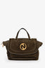 Gucci Brown Suede Medium '1973' Top Handle