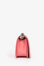 Pre-loved Chanel™ 2016-17 Pink Calfskin Leather Chevron Old Medium Boy Bag SHW