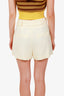 Veronica Beard Yellow Buttoned Shorts Size 6