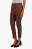 Brunello Cucinelli Brown Cotton Cargo Pants Size 12