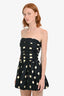 Reformation Navy Blue Cotton Strapless Clea Mini Dress Size 4