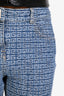 Givenchy Blue Denim Logo Straight Leg Jeans Size 27
