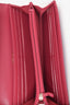 Pre-loved Chanel™ 2016 17 Magenta Chevron Lambskin Long Boy Wallet