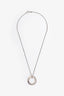 Tiffany & Co. Sterling Silver 1837 Open Circle Pendant Necklace