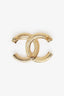 Pre-loved Chanel™ Gold Tone Crystal CC Brooch