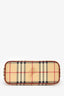 Burberry Brown/Burgundy Novacheck Leather Mini Tote Bag