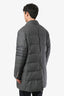 Thom Browne Grey Wool Down Puffer Coat Size 4 Mens
