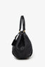 Prada Black Vitello Daino Leather Small Tote Bag with Strap