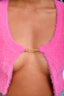 Jacquemus Pink La Maille Neve Cropped Cardigan Size 34
