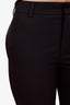 Saint Laurent Black Single Breasted Satin Trim Blazer and Pants Suit Size 34