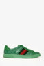 Gucci Green Coated Canvas GG Crystal Ace Sneakers Size 9