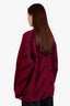 Balenciaga Purple/Black Wool Logo All Over Oversized Sweater Size S