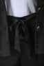 Nadine Merabi Black Satin 'Darcy' Pajama Set Size S