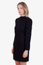 Valentino Black Bow Detailed Open Back Mini Dress Size 42