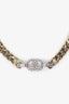 Pre-loved Chanel™ Gold-toned CC Chain Crystal Choker