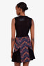 M Missoni Black Multicolour Printed Knee-Length Dress Size 0
