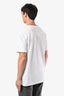 Christian Dior White Embroidered Logo Crew Neck T-Shirt Size M Mens