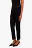 Moschino Cheap and Chic Black Straight Leg Studded Waistband Trousers Size 16