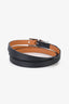 Hermès 2018 Black Swift Leather Triple Tour Behapi Bracelet Size T2