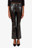 Citizens of Humanity Black Recycled Leather Lilah Pants Size 23