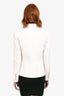Balmain White Wool Double Breasted Blazer Size 38