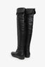 Guiseppe Zanotti Black Leather Knee High Boots Size 35.5