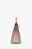 Hermès 2013 Argile Tadelakt Leather Sellier Kelly 32 With Guilloche Hardware