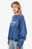Cherry Los Angeles Blue Cotton Logo Sweater Size M