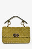 Valentino Green Suede Studded Small Crossbody Bag