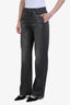 Rag & Bone Grey Fleece Jean Effect Wide Leg Pants Size XS