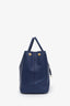 Prada Navy Saffiano Leather Large Double Zip Galleria Tote
