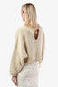 J.W. Anderson Cream Cotton Chunky Knit Crop Tie Back Sweater Size S