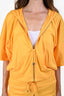 Hermès Orange Zip Up Hoodie + Shorts Set Size 38 & 36