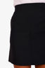 Christian Dior Black Wool Silk Mini Skirt Size US 2