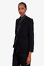 Stella McCartney Black Single Breasted Blazer Size 38