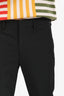 Prada 2017 Black Techno Stretch Straight Leg Pants Size 44 Mens