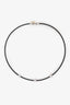 Alor Black Cable 14kt White Gold Triple Station Necklace