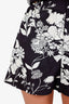Maje Black/White Floral Cotton Printed Button Down Short Sleeve + Shorts Set Size 2 38