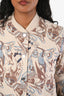 Hermès Cream Multicolour 'Zouaves et Dragon' Finasse Jacket Size 34