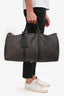 Moschino Brown Canvas Logo Duffle Bag