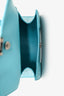 Balenciaga Blue Croc Embossed Hourglass XS Top Handle With Strap