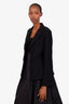 Lida Baday Black Wool Blazer + Pant Set Size 8/6