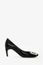 Roger Vivier Black Patent Belle Trompette Heels Size 35.5